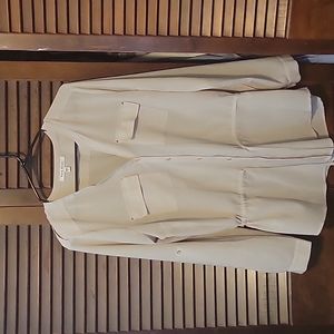 M Sheer Ivory Black Rainn Blouse
